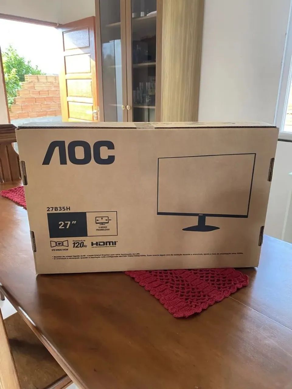 Monitor AOC 27" 120Hz 1ms IPS Full HD NOVO - Foto 2