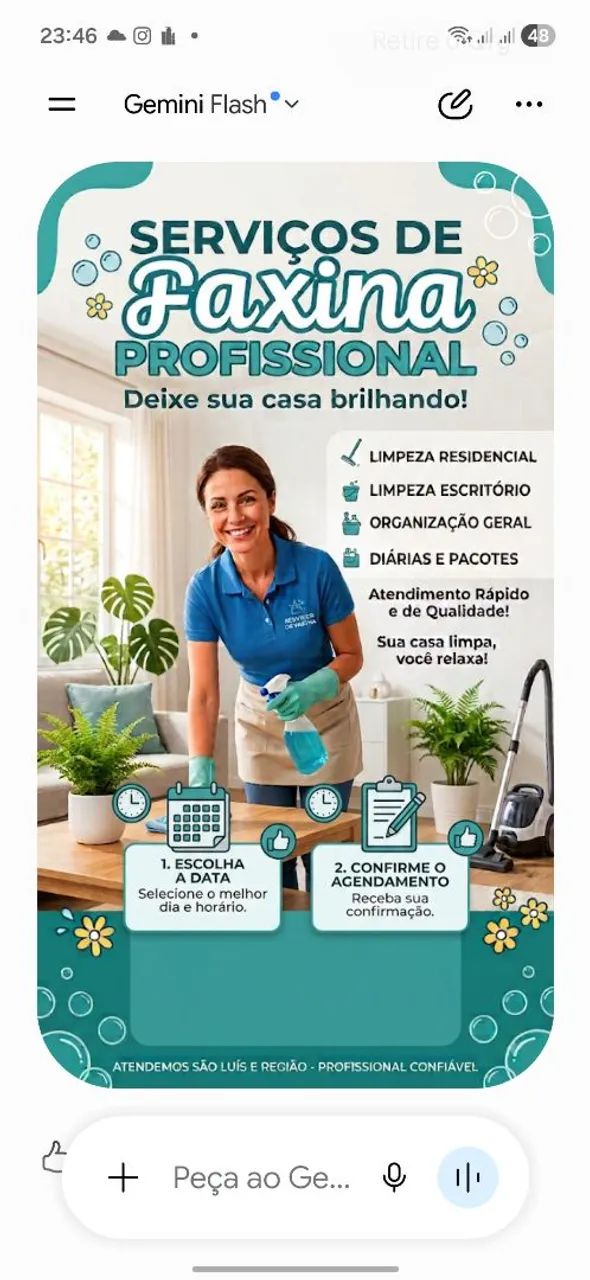 Serviço de faxina 