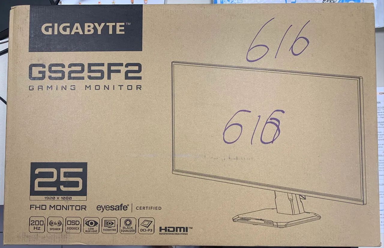 Monitor Gamer Gigabyte 25", FHD, 200Hz, 1ms - Foto 2
