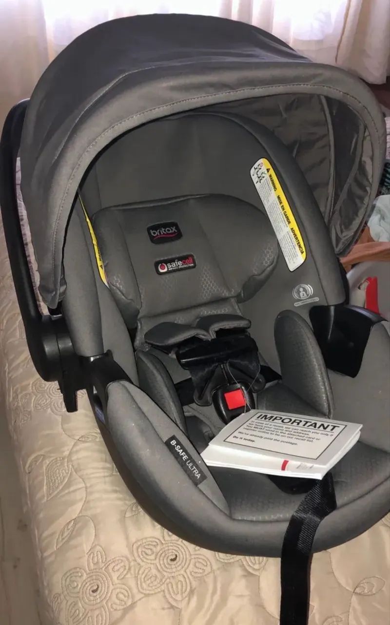 Carrinho de bebê Importado Britax com Bebê Conforto - Foto 3