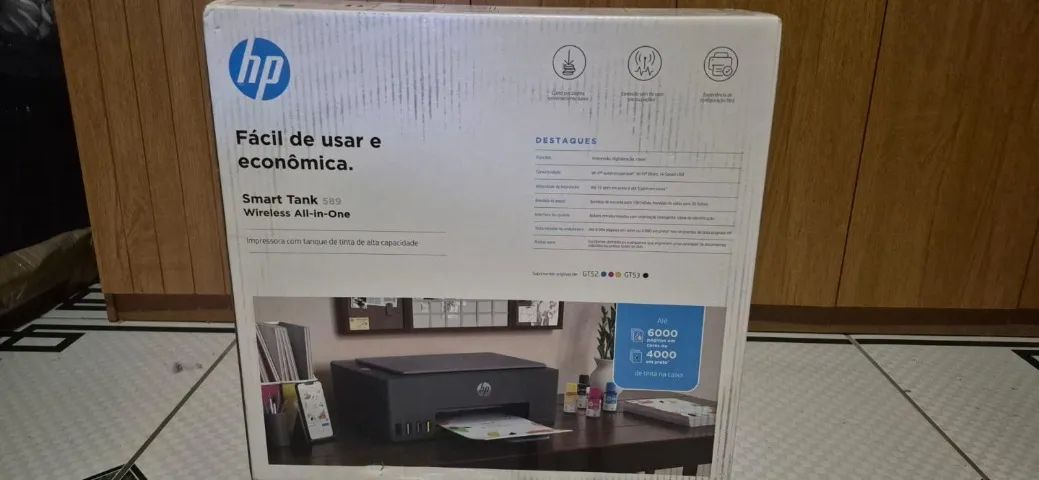 Impressora Multifuncional HP Smart Tank 589