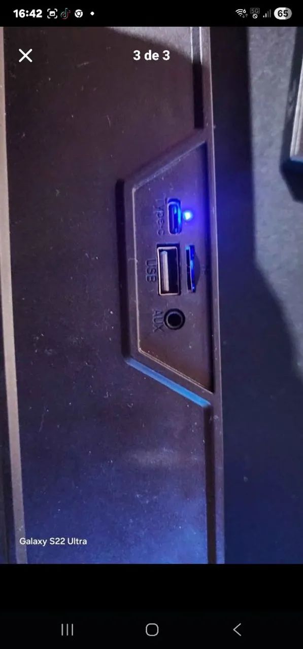 Caixa de som pc Bluetooth p2 para pc - Foto 3