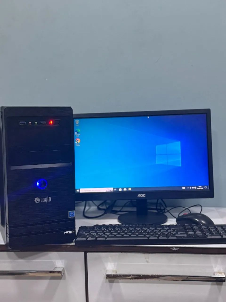 Computador Completo Core i3 + Windows 10 e Monitor   - Foto 4