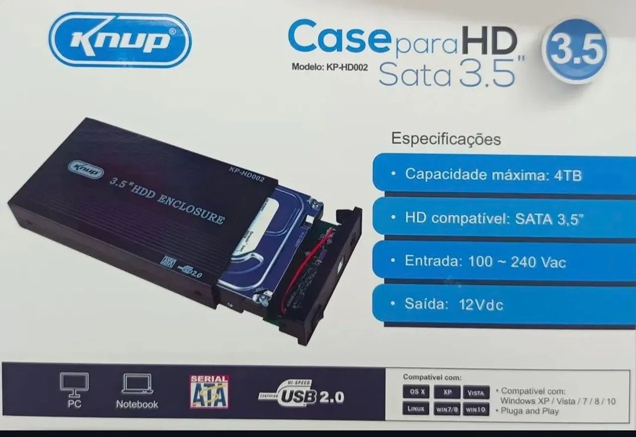 CASE SATA P/ HD 3.5" REF.: KP-HD004 - Foto 2