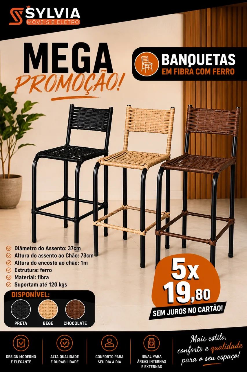 Banqueta de fibra 