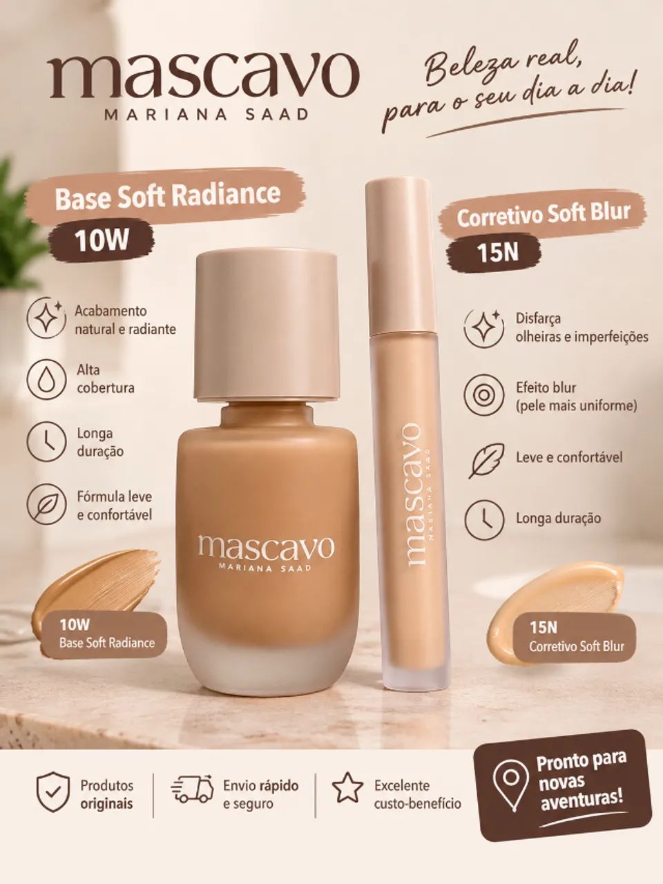 Base 10W e Corretivo 15N Mascavo