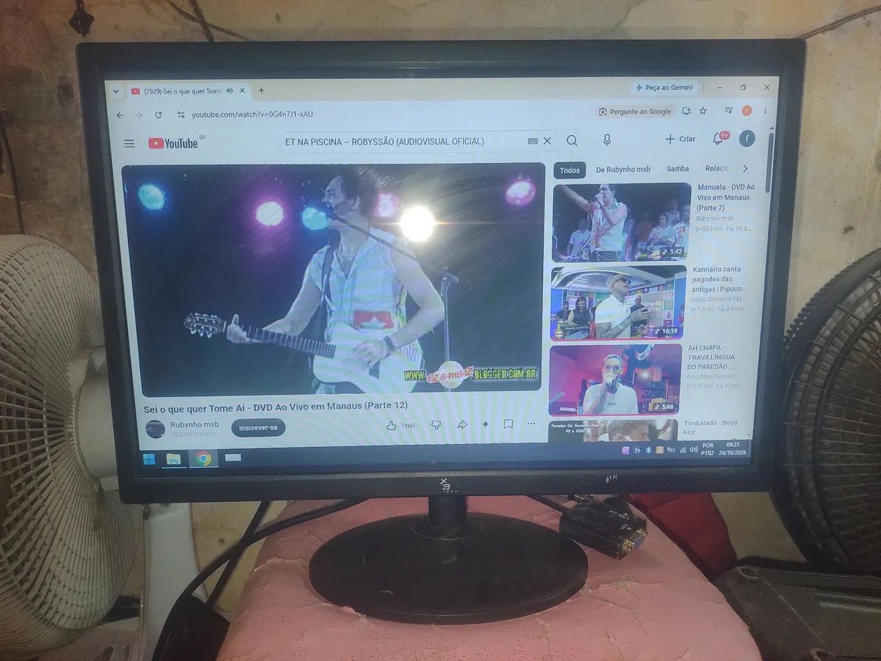 Monitor gamer led 19.5 meio polegadas 3 Green entrada HDMI e VGA - Foto 2