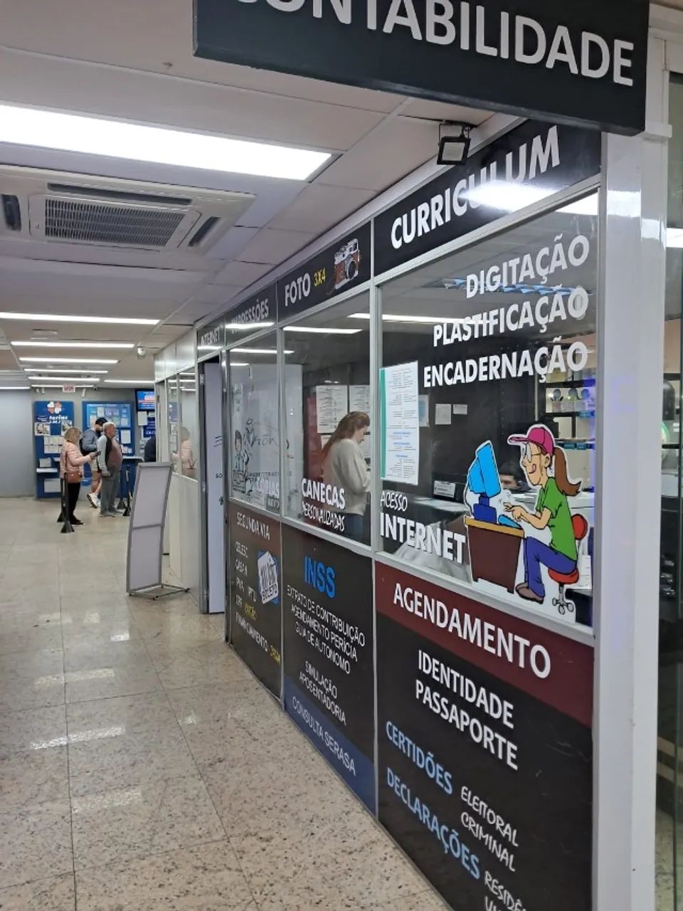Atendente meio periodo Serviços gráficos