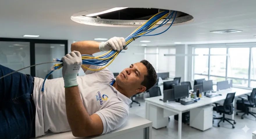 Instalação de Rede, CFTV e Elétrica | Cabeamento Estruturado Profissional