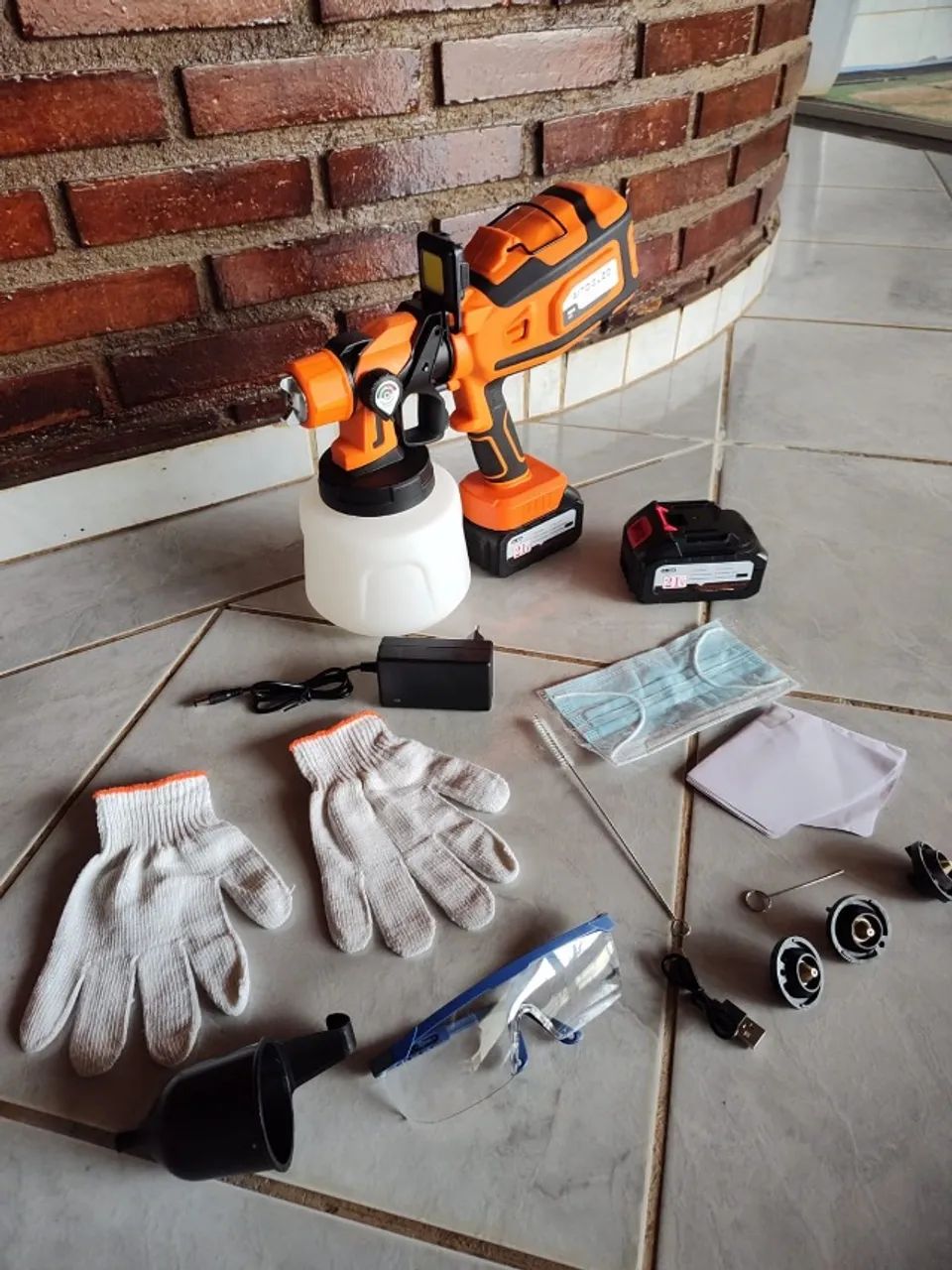 Pistola De Pintura Pulverizadora a bateria 1400ml Aitoolzo - Foto 4