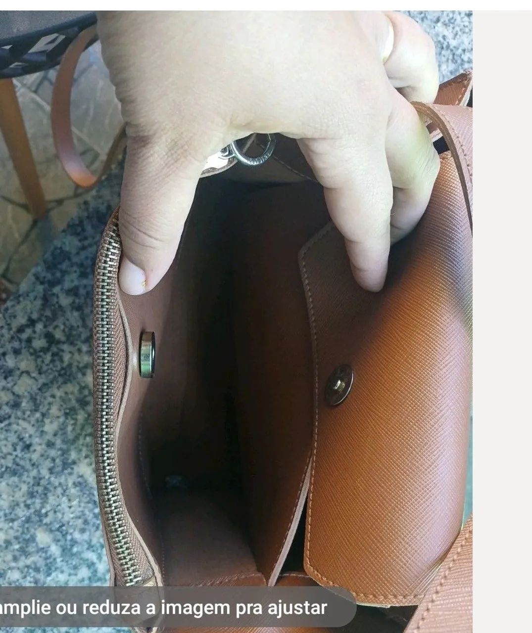 Bolsa AnaCapri caramelo  - Foto 2