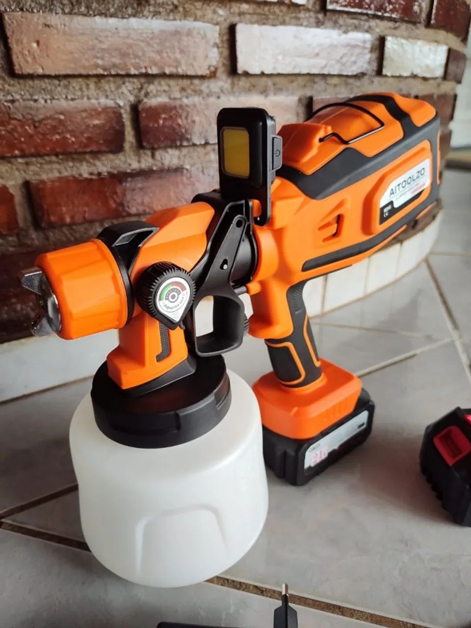 Pistola De Pintura Pulverizadora a bateria 1400ml Aitoolzo