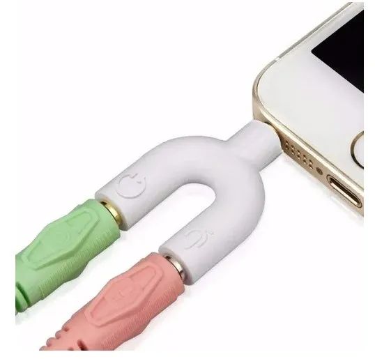 Adaptador P3-P2 para Fone e Microfone 