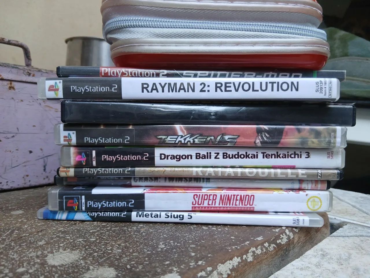 Ps2 prata com HD de 54 jogos e 2 manetes - Foto 2