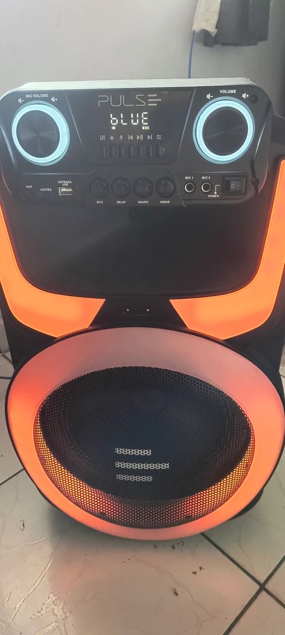 Caixa de Som Pulse 750 w seminova - Foto 3