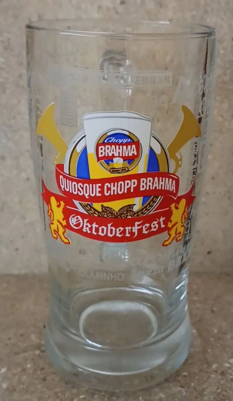 Antiga caneca Quiosque Chopp Brahma - Oktoberfest - 500 Ml