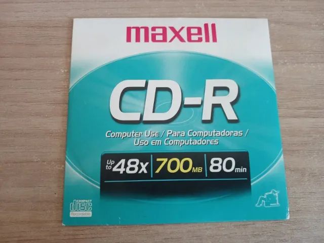 Mídia Virgem CD-R Maxell 48x 700mb 80min