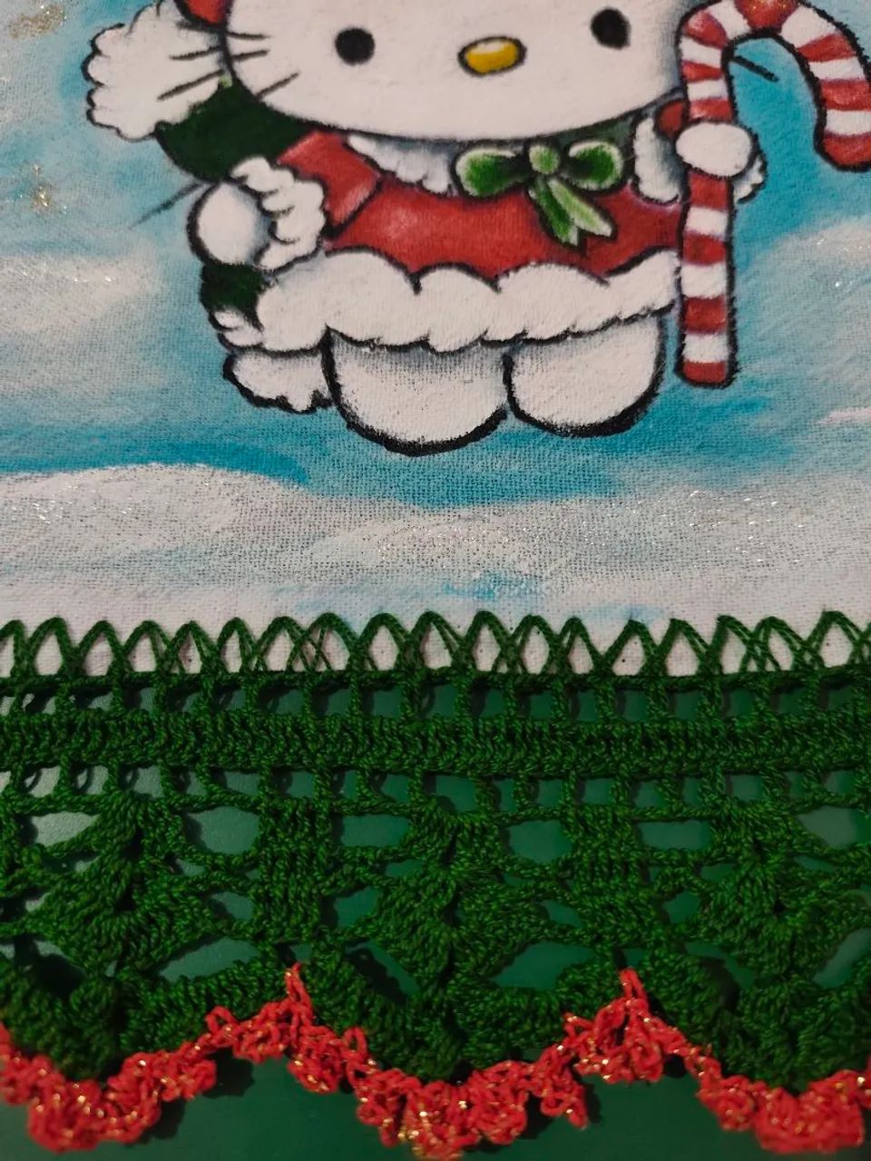 Vendo pano de prato, totalmente feito a mão! - Foto 3