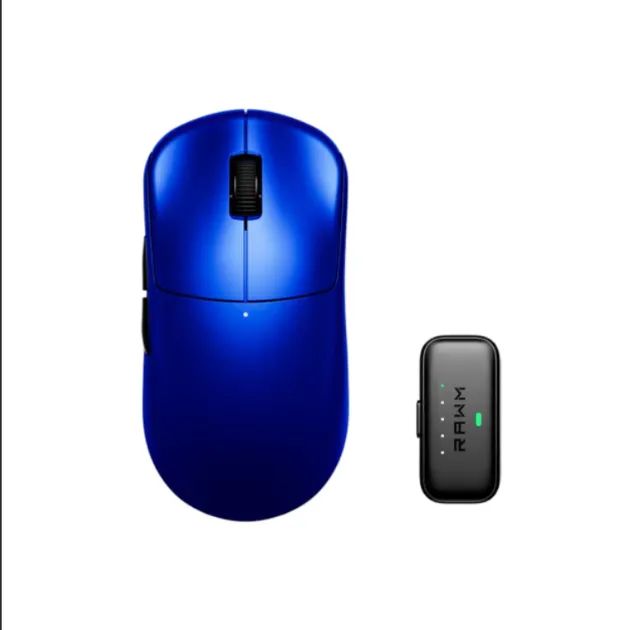  Mouse Gamer RAWM Leviathan V4 8K (Sensor PAW3950) - Blue - Foto 5