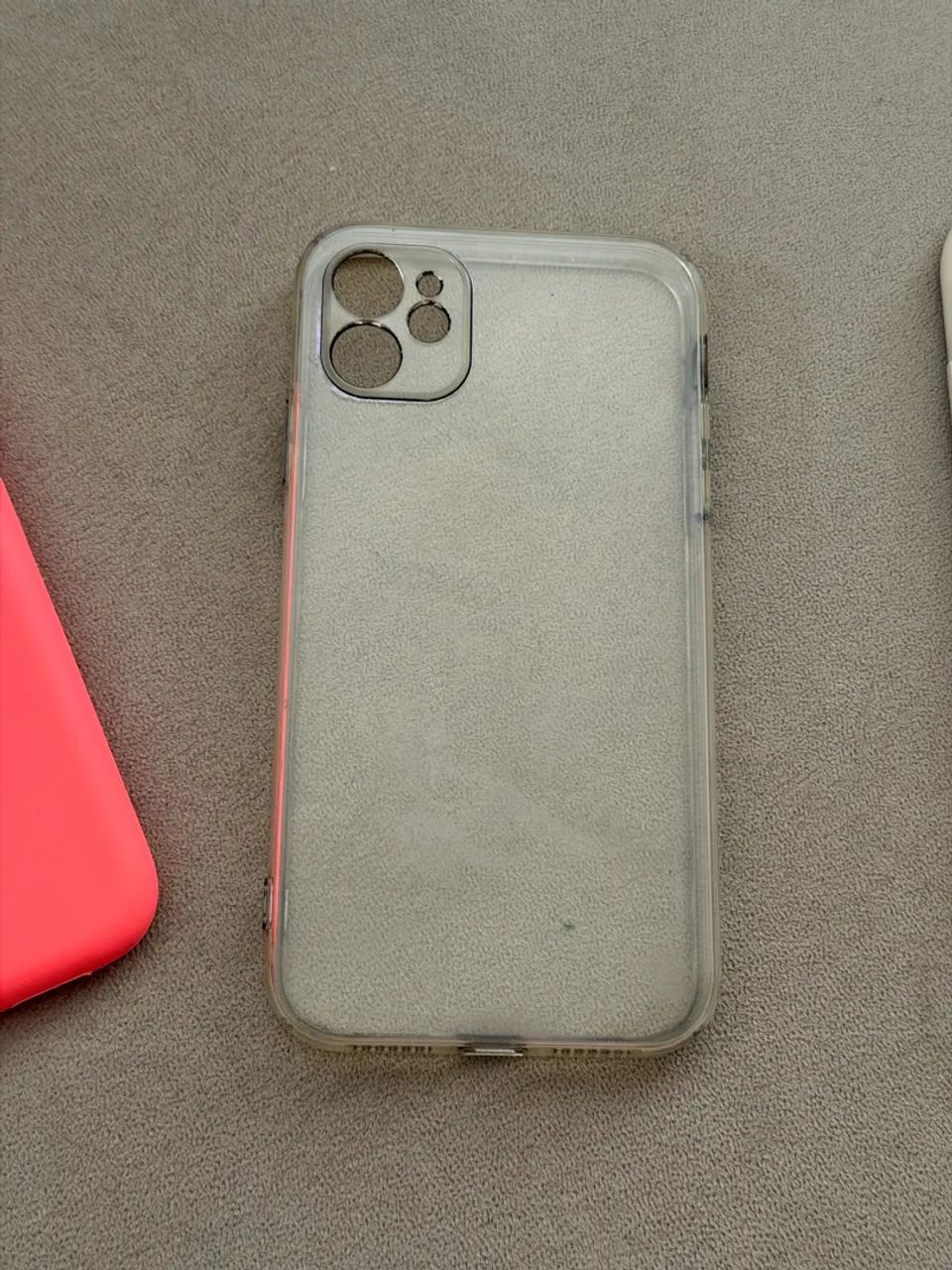 Kit 3 Capinhas iPhone 11 - Rosa Apple, Transparente E Hello Kitty - Foto 4