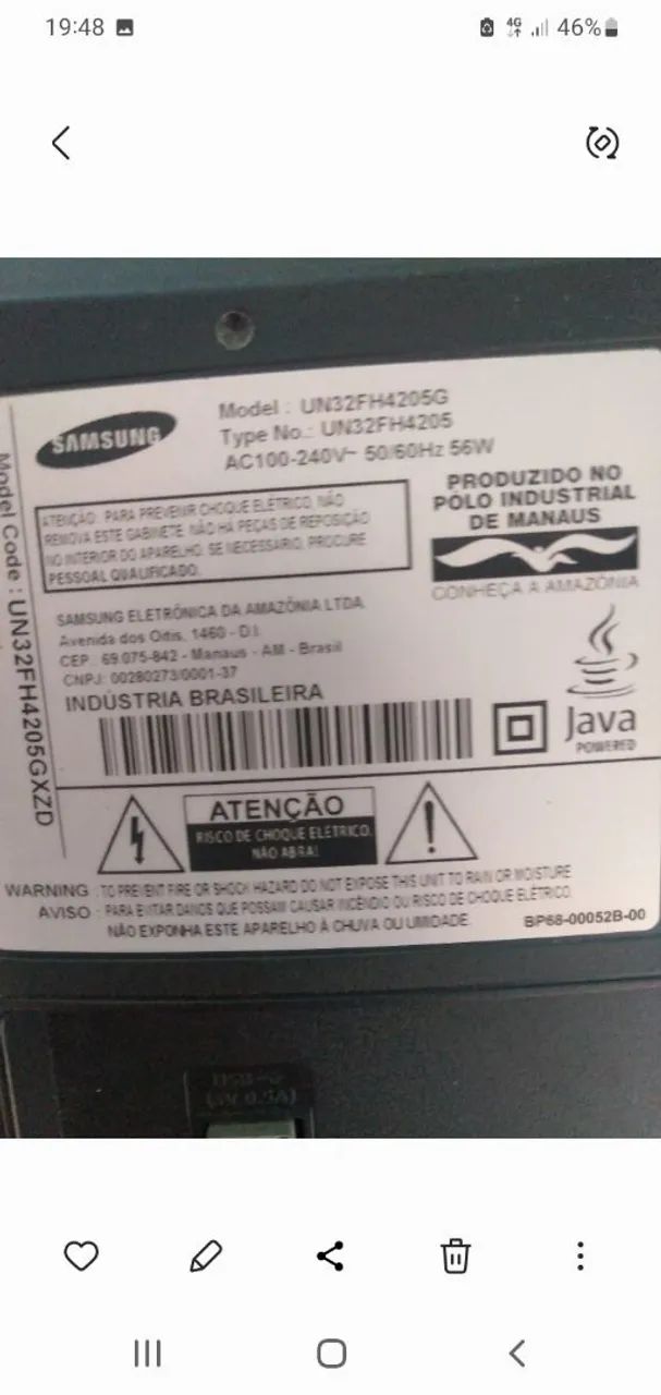Televisão 32 polegadas com defeito em bom estado  - Foto 3