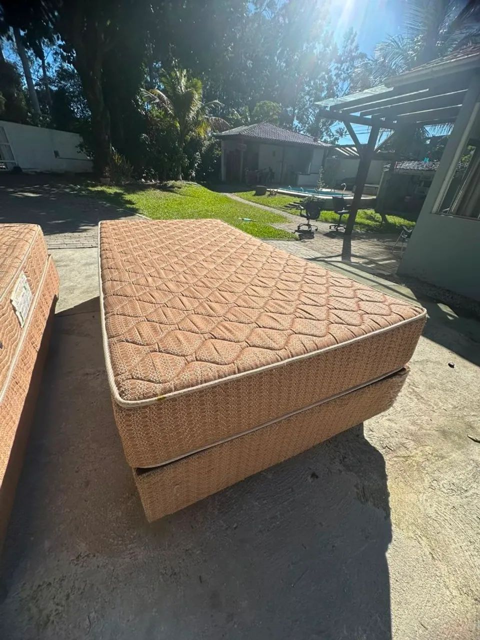 Colchão de Solteiro Ortobom Orthotel com Base Box - Bom Estado