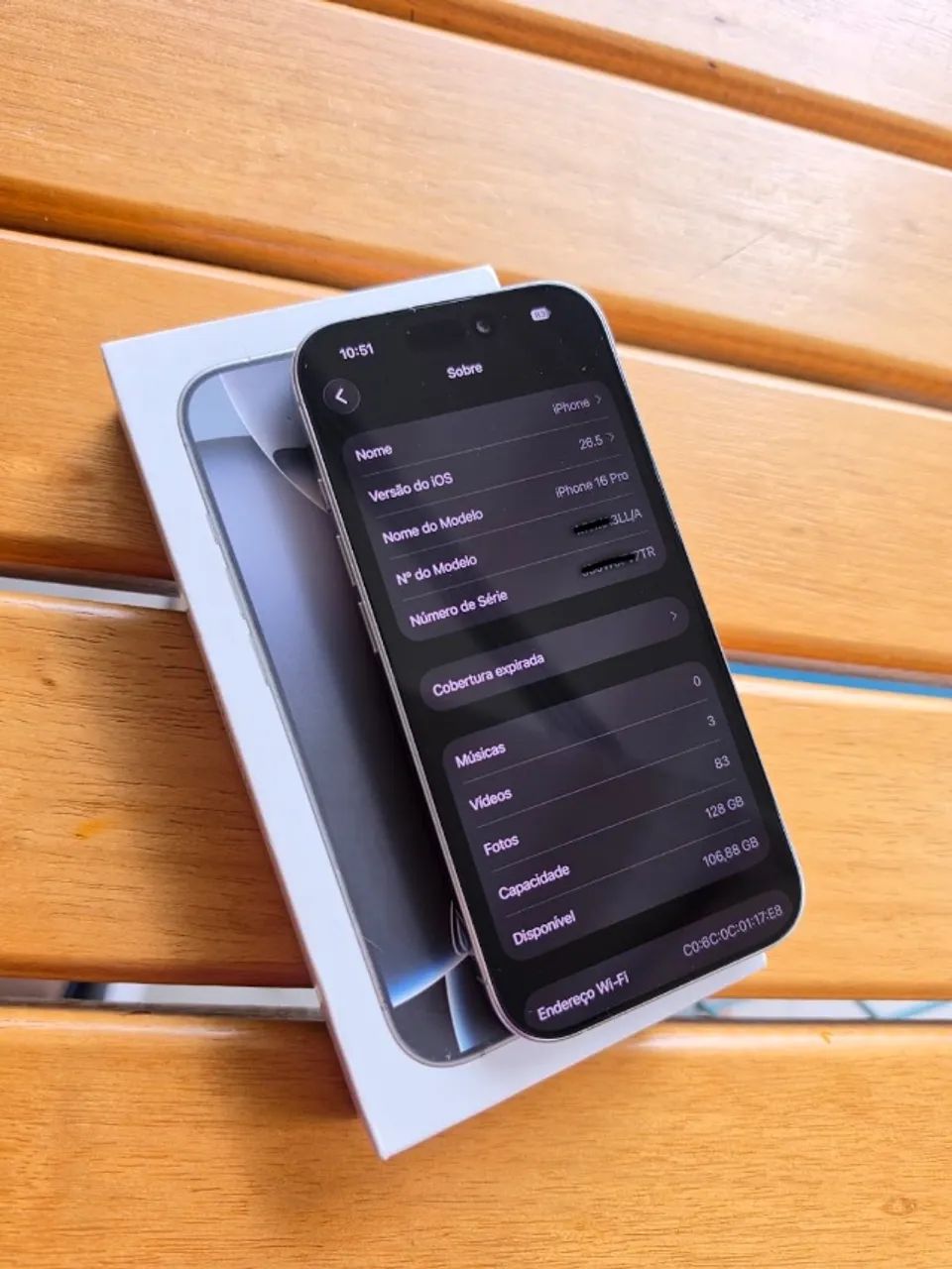 iPhone 16 Pro 128GB White Titanium - Completo na Caixa - Foto 5