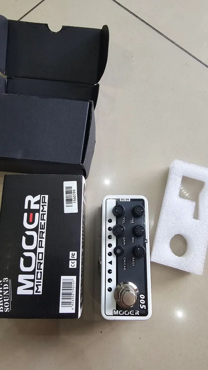 MOOER 005 ブラウンサウンドエフェクター Pedal Preamp Mooer 005 Brown Sound 3 – Amplificador Britânico