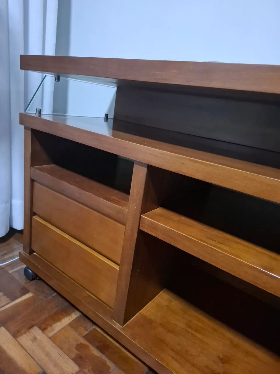 Rack de madeira Maciça Mogno  - Foto 2