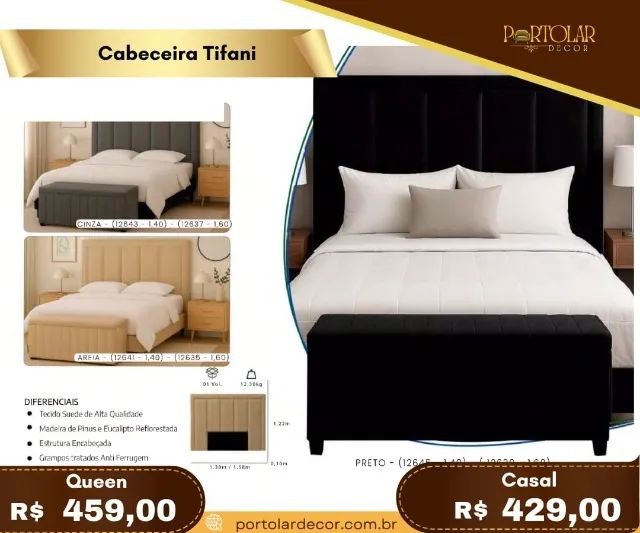 Cabeceira Tifani a pronta entrega 