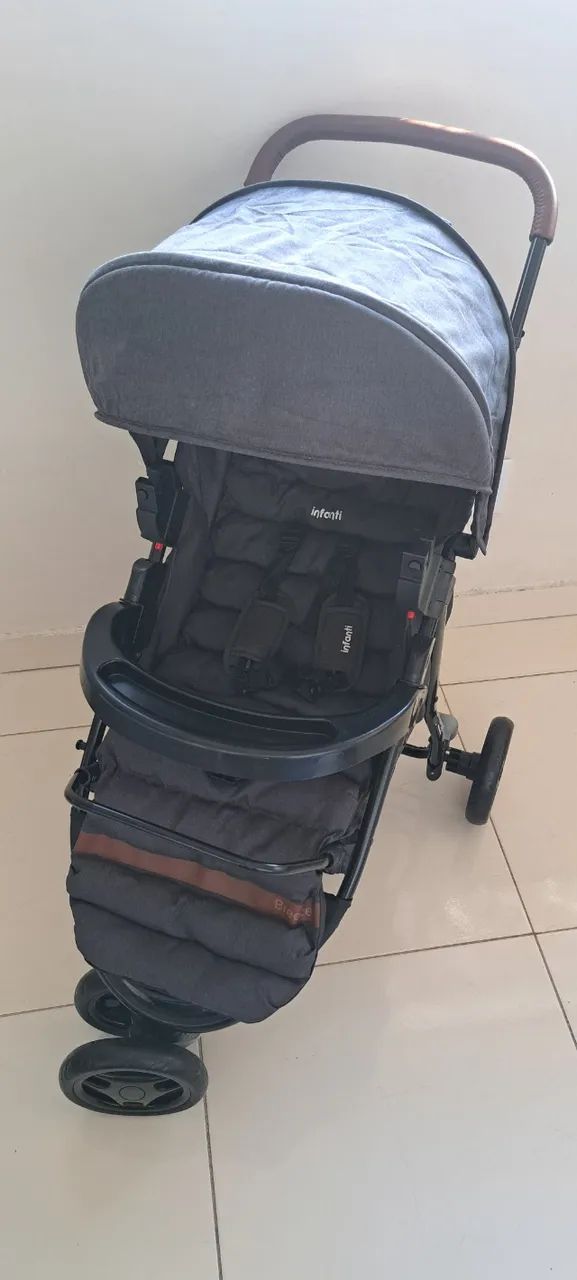 Carrinho e Bebê Conforto - semi novo-Marca Infanti-  - Foto 2