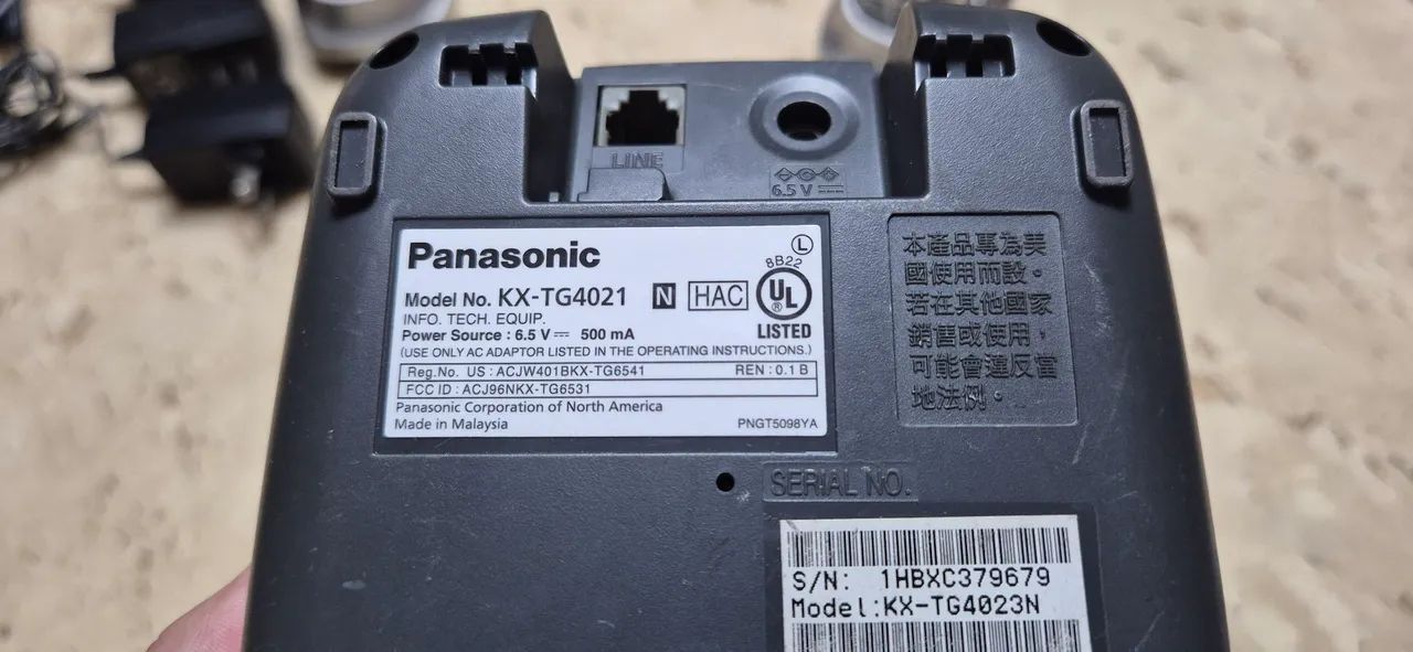 Telefone sem Fio Panasonic base + 2 remotos - Foto 6