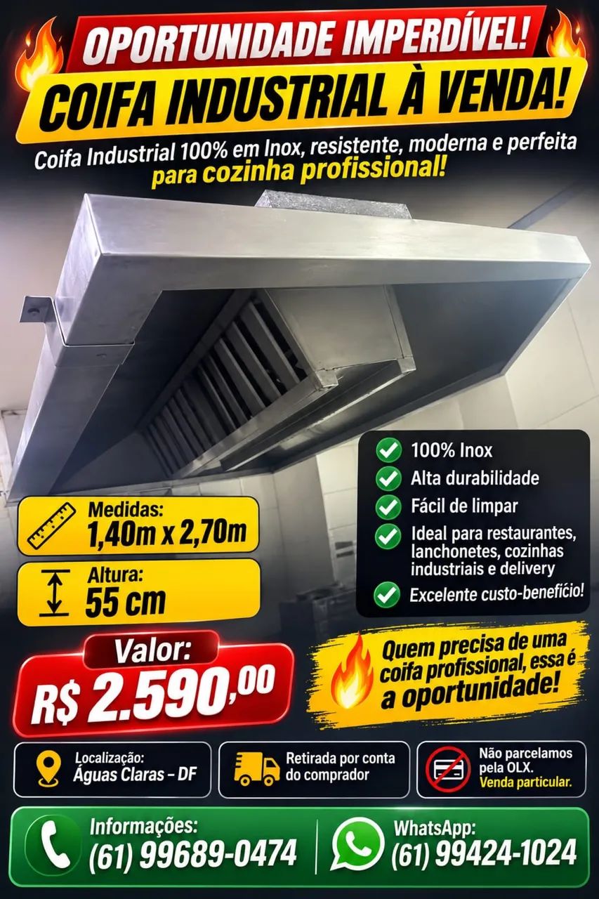 Coifa Industrial 