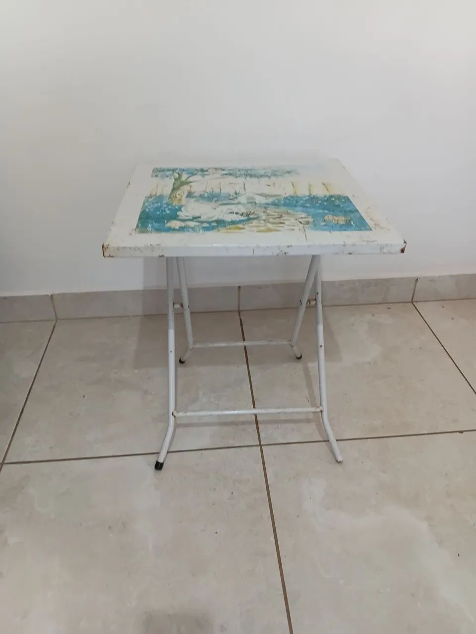 Mesinha infantil de aço dobrável  - Foto 3