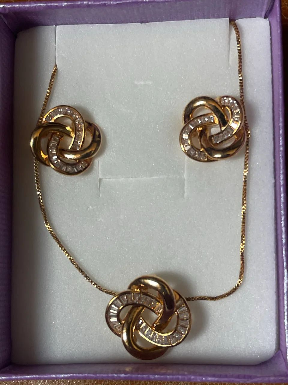 Conjunto semi joias 