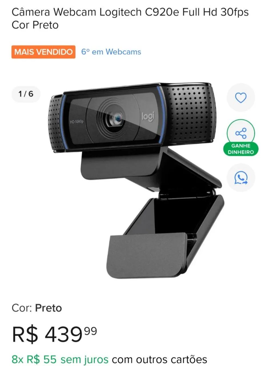 Kit Perfeito Microfone Fifine e Webcam Logitech  Pra Hoje !!! - Foto 5