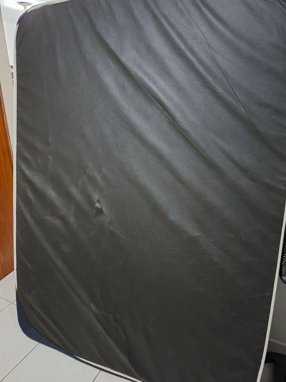 Cama de casal, base baú, colchão e cabeceira - Foto 3