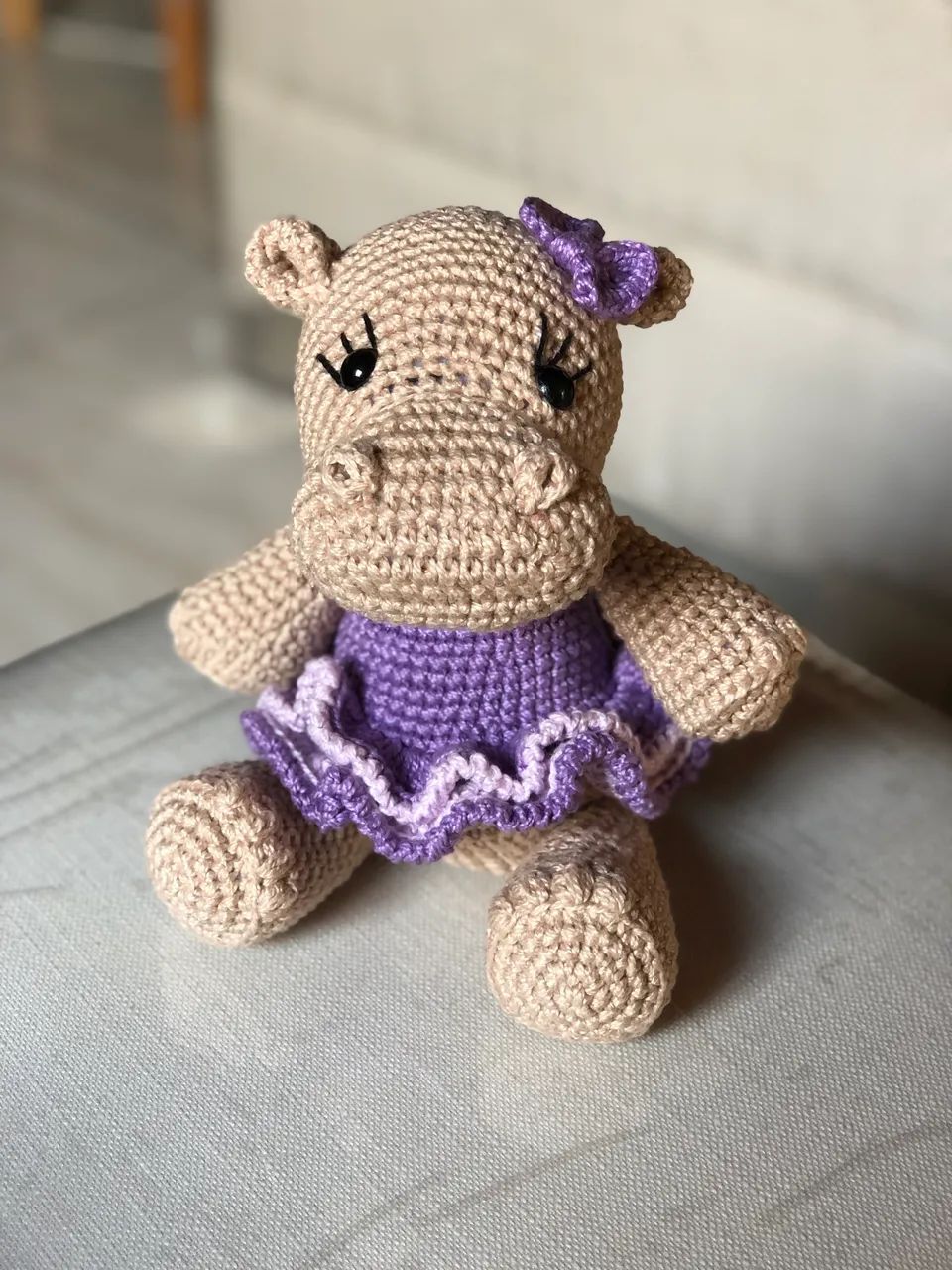 Amigurumi (Hipopótamo e Coelhinha) - Foto 3