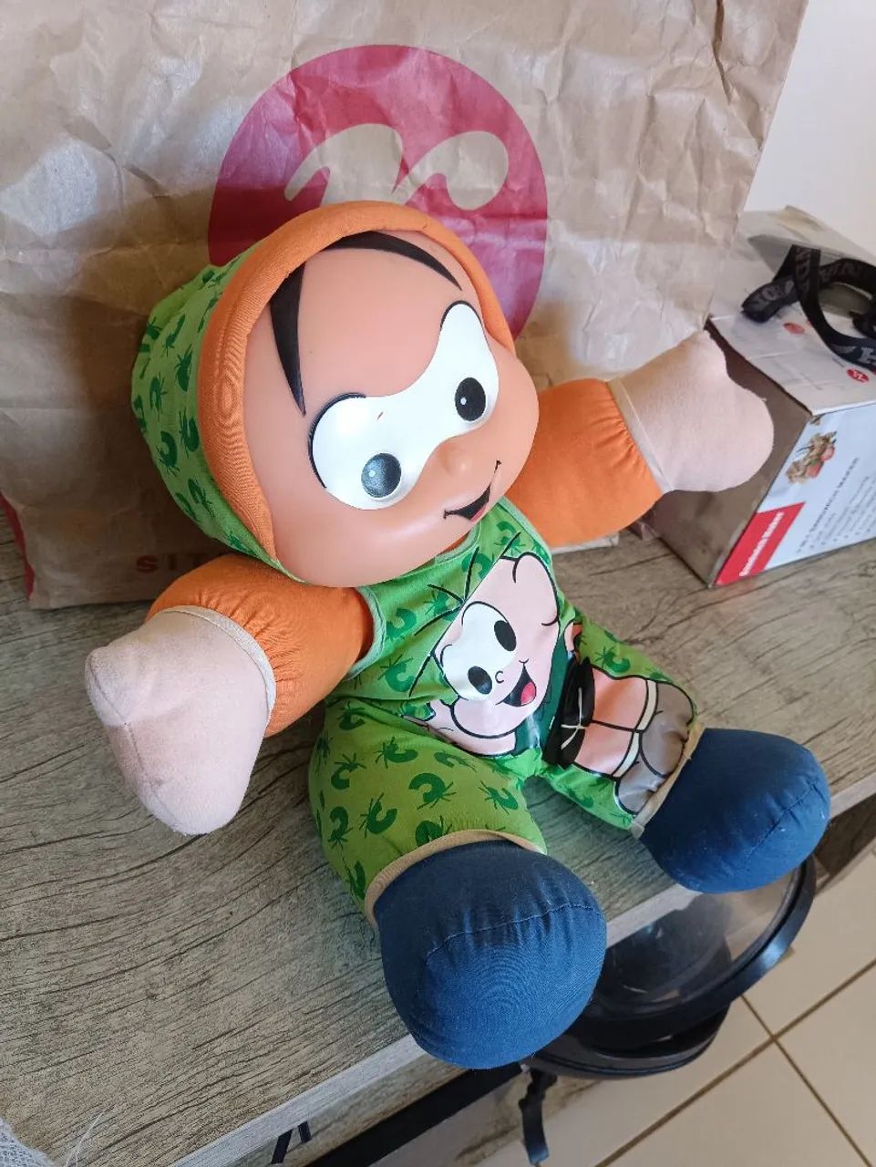 Boneco cascão Turma da Monica 