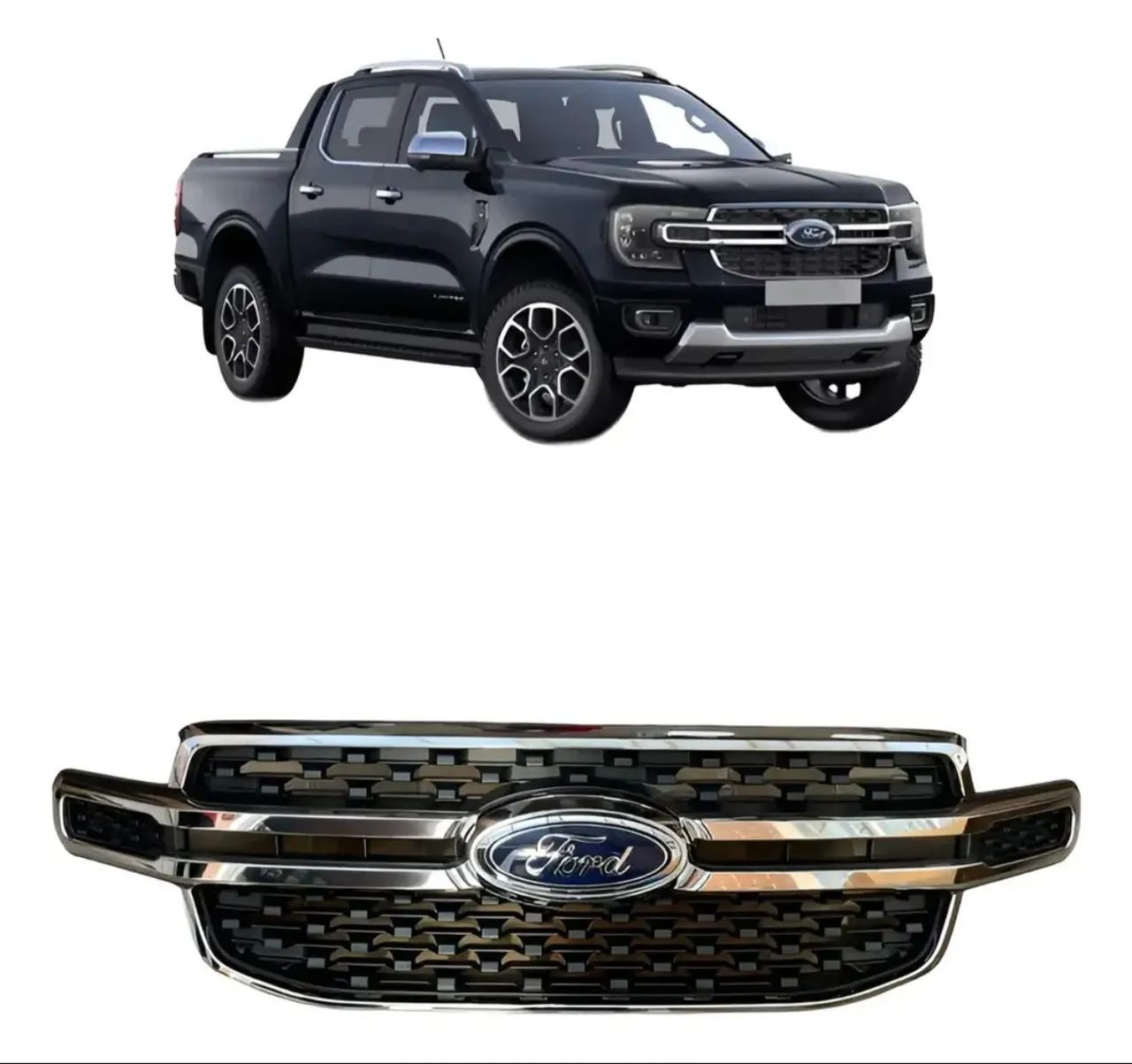 Grade cromada completa Ford Ranger 2024