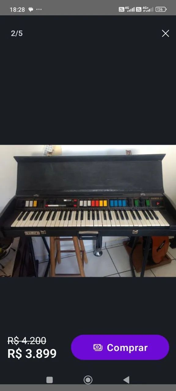Órgão teclado elétrico - Foto 4