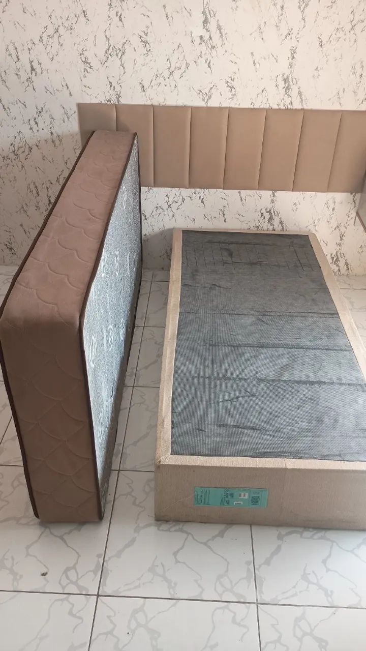 Cama de Solteiro Ortopedia (base+colchão) - Foto 4
