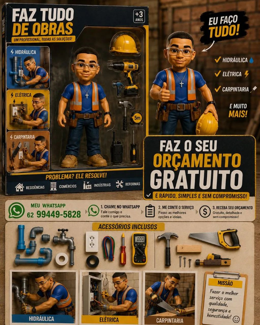 *?FAZ TUDO DE OBRAS* - Foto 2