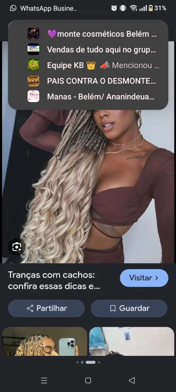 Tranças, entrelace, crochet braids...