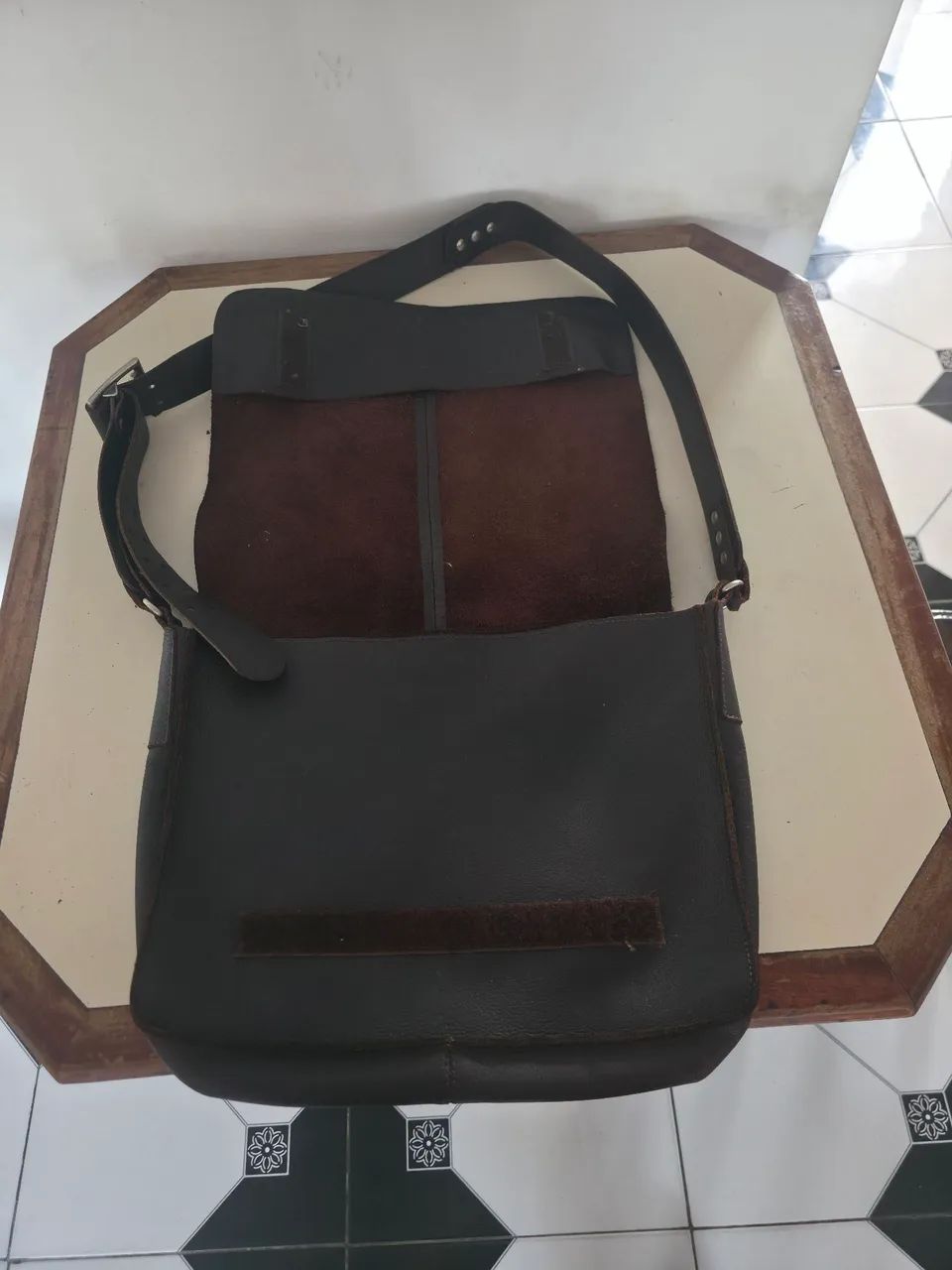 bolsa lateral de couro sintético - Bolsas, malas e mochilas