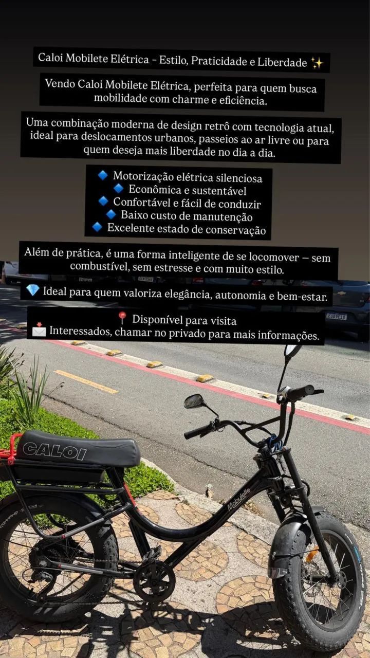 Mobilete Caloi Elétrica  - Foto 3