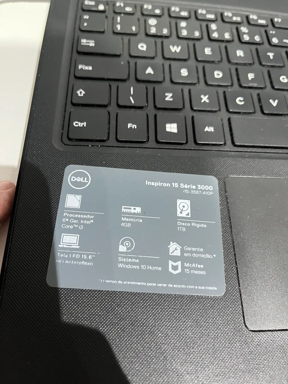 Notebook Dell Inspiron 15 3567 - SSD 480 GB | Intel Core i3 | Pronto para uso - Foto 3