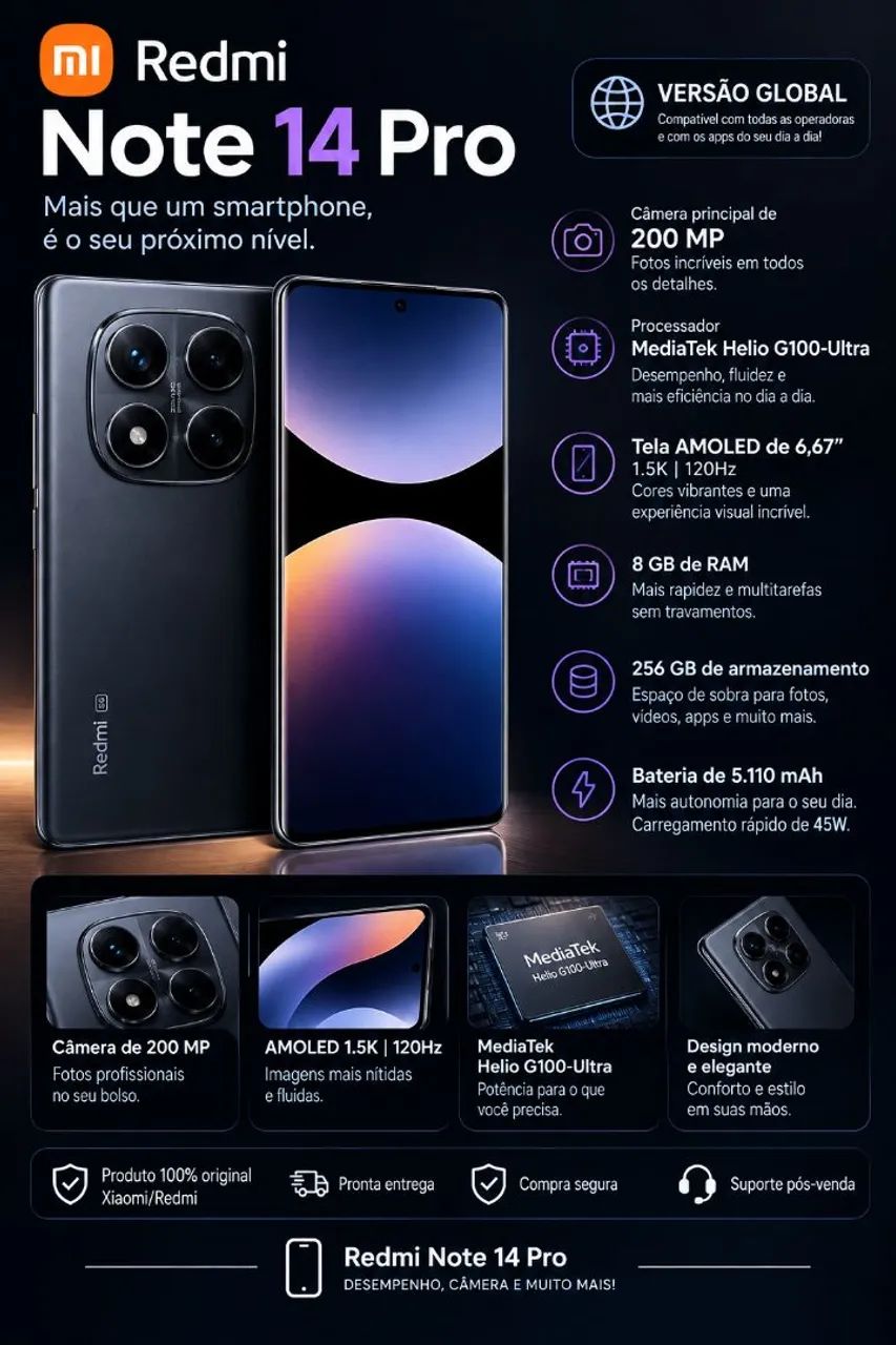 Redmi Note 14 Pro ? Versão Global ?