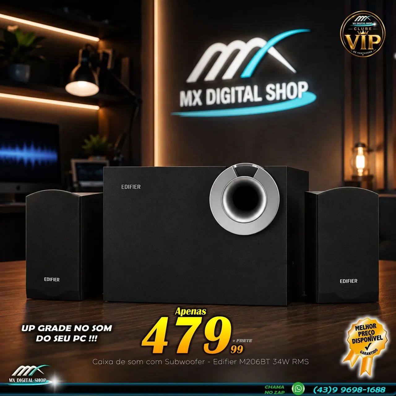 Caixa de Som Bluetooth com Subwoofer Edifier M206BT  - Foto 2