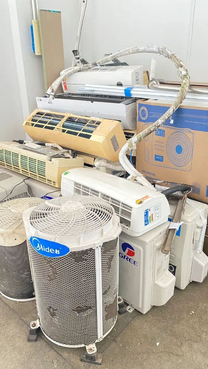 Compro ar condicionado com defeito Queimado velho com avaria.  - Foto 3